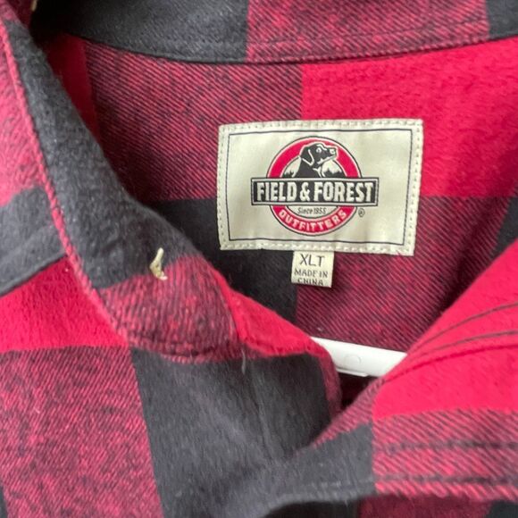 Field & Forrest size XLT Buffalo plaid  flannel button up. - Picture 2 of 7